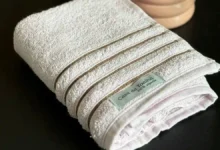 Toalha áspera depois da lavagem