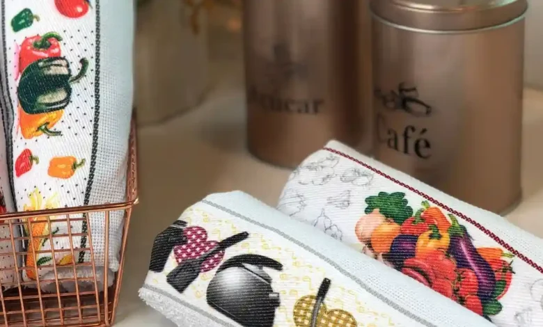 Kit de panos de prato presente para quem ama cozinhar