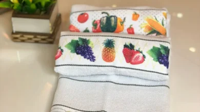 Como guardar pano de prato para não amarelar