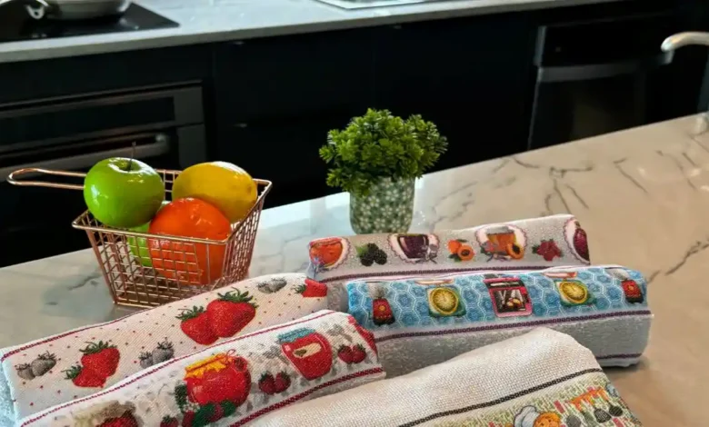 Mistura para lavar pano de prato