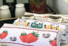 Onde colocar pano de prato na cozinha planejada