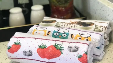 Onde colocar pano de prato na cozinha planejada